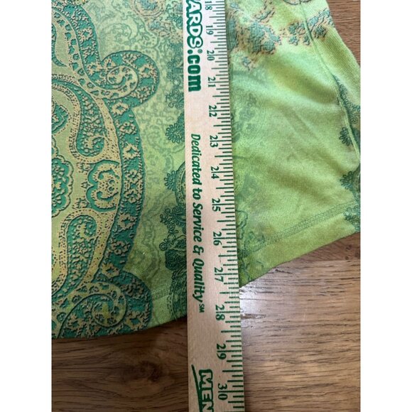One World Live and Let Live Tunic Top Size 1X Paisley Rhinestones‎ Artsy Chic - Picture 6 of 11